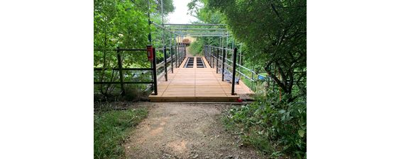 Bridge refurbishment works at Wimpole Estate
