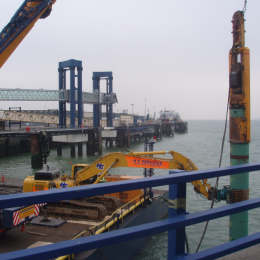 Stena Line dolphin piles