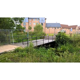 Finished bridge from nature reserve